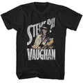 Black Stevie Ray Vaughan t-shirt featuring an Ol Steve design
