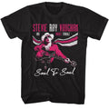 Black Stevie Ray Vaughan t-shirt featuring a Soul to Soul design