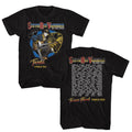 Black Stevie Ray Vaughan t-shirt featuring a Texas Flood World Tour design