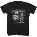 Black Stevie Ray Vaughan t-shirt featuring an SRV and Double Trouble design