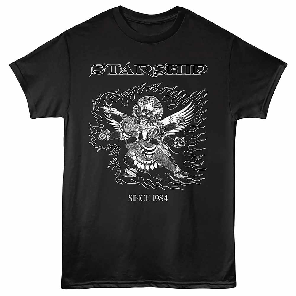 Black Starship t-shirt featuring a Since 1984 design