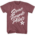 Vintage Maroon Heather Stone Temple Pilots t-shirt featuring a Stone Temple Pilots design