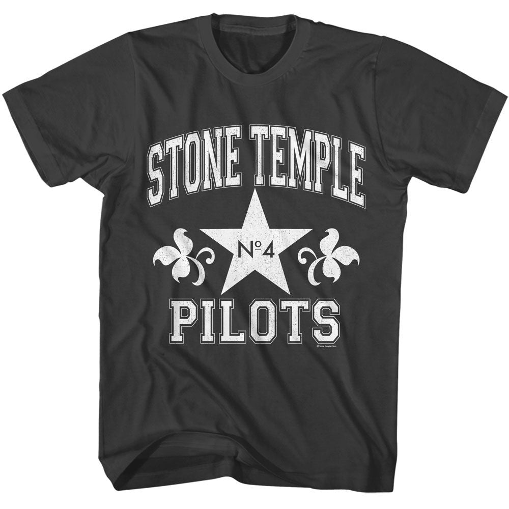 Smoke Gray Stone Temple Pilots t-shirt featuring an STP Athletic design