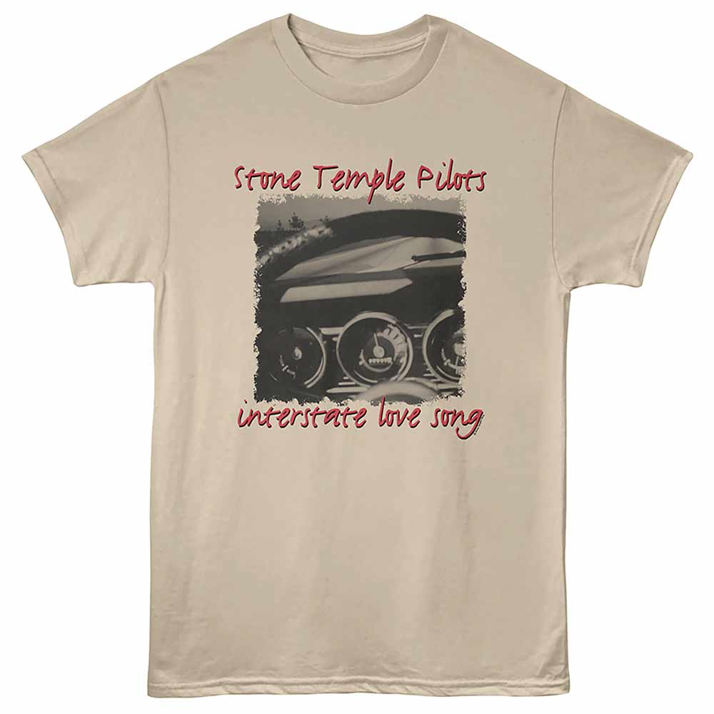 Sand Stone Temple Pilots t-shirt featuring an Interstate Love Song design