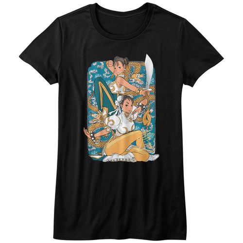 Street Fighter Ladies T-Shirt - Dual Chun Li