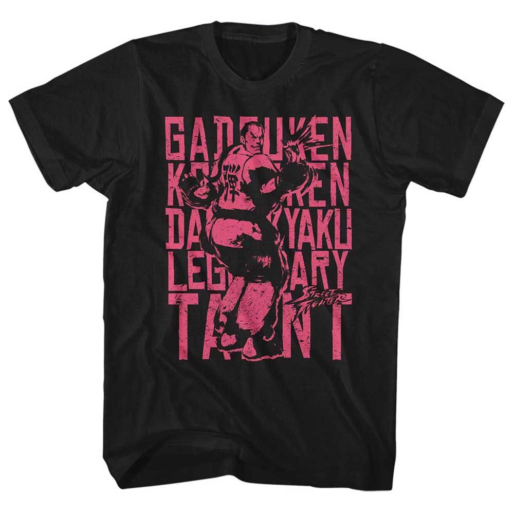 Black Street Fighter t-shirt featuring a Street Fighter Low Tier Bro Tier design