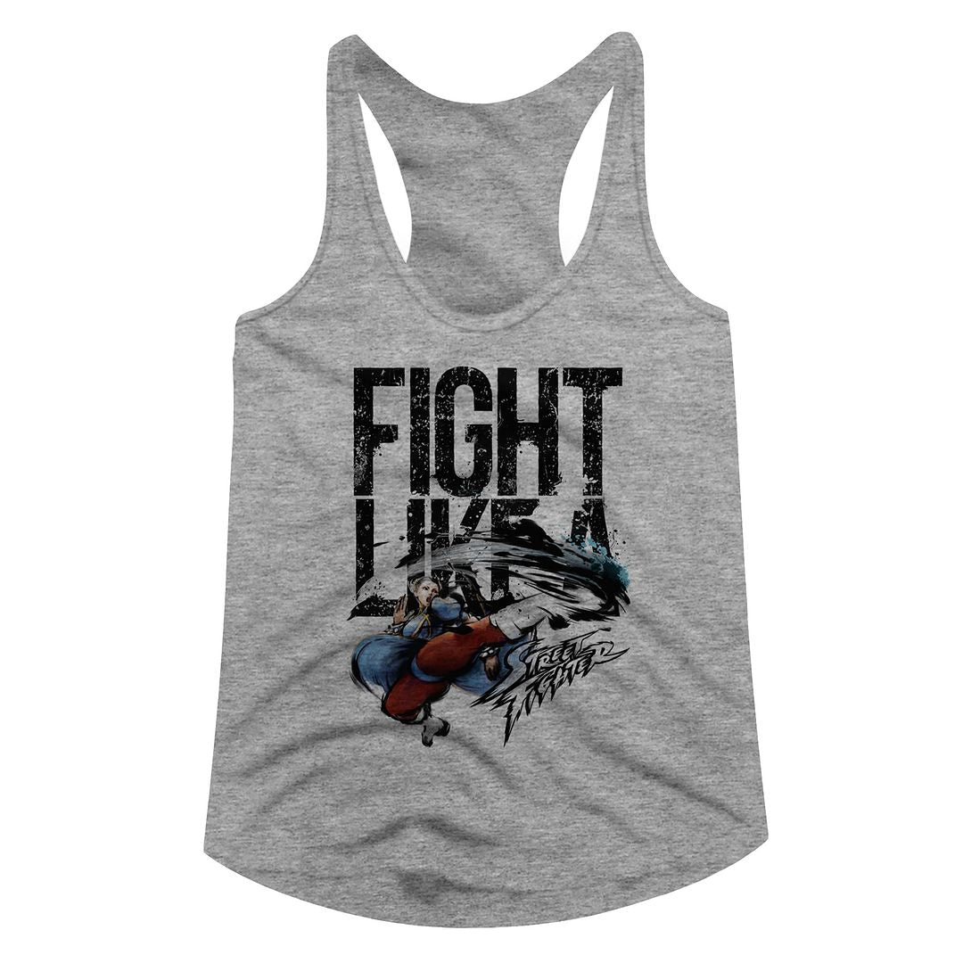 Street Fighter Ladies Racerback - Fight Like a