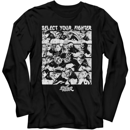 Street Fighter Long Sleeve T-Shirt - Select Screen