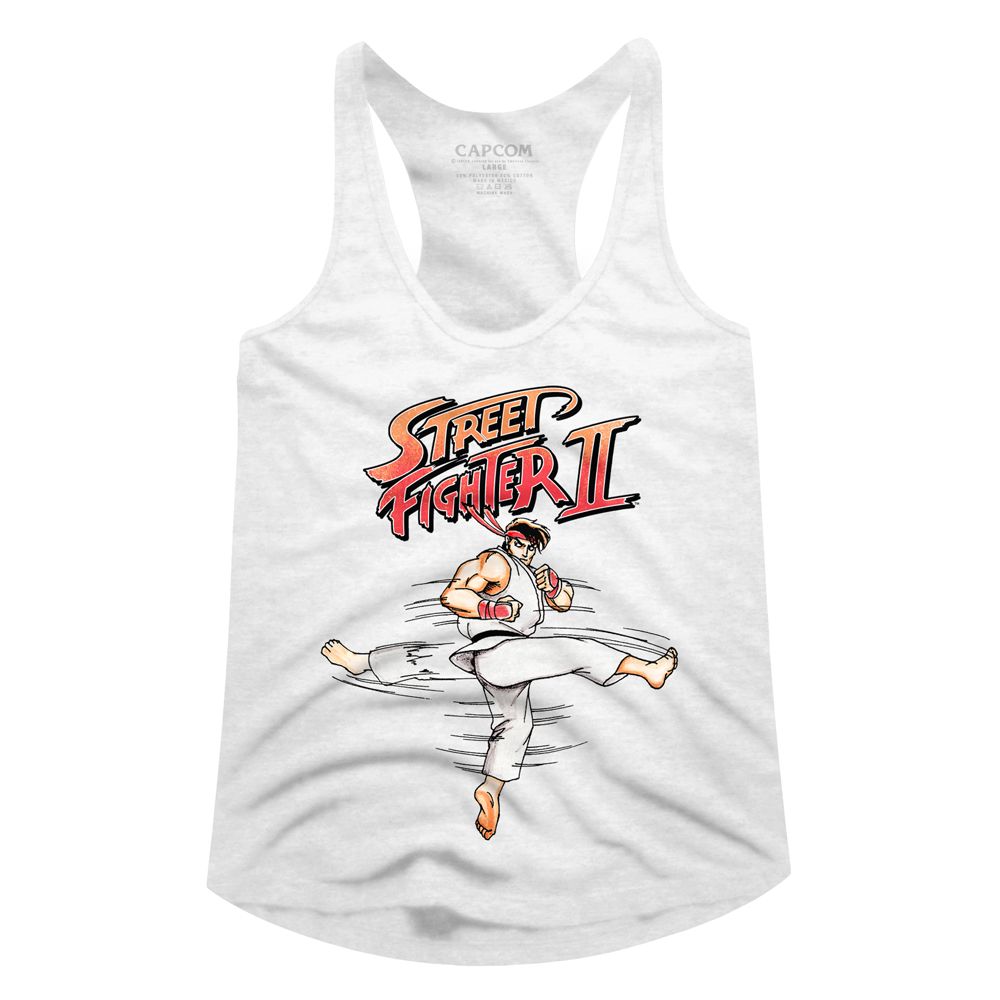 Street Fighter Ladies Racerback - Roundhouse