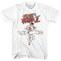 White Street Fighter t-shirt featuring a Street Fighter Roundhouse design