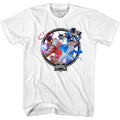 White Street Fighter t-shirt featuring a Street Fighter Champion Circle design