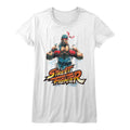 Street Fighter Ladies T-Shirt - Ryu - White Design