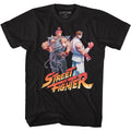 Black Street Fighter t-shirt featuring a Street Fighter Aku Ryu Logo design