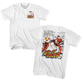 White Street Fighter t-shirt featuring a Street Fighter Grainy Glitch design