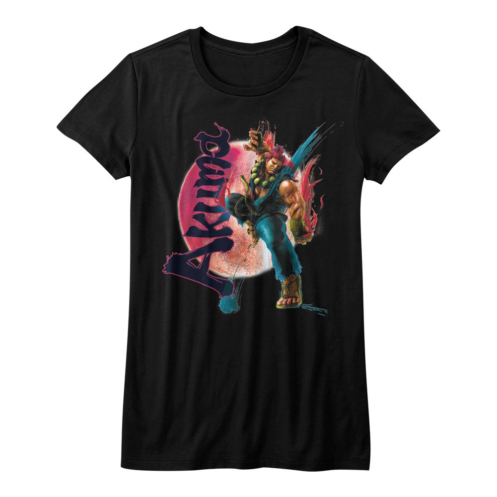 Street Fighter Ladies T-Shirt - Akuma