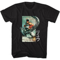 Black Street Fighter t-shirt featuring a Street Fighter Ryu Air Punch design