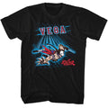 Black Street Fighter t-shirt featuring a Street Fighter Vega Fence design