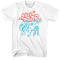 White Street Fighter t-shirt featuring a Street Fighter Street Fighter Sf2 Fighters Group design