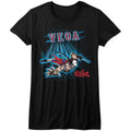 Street Fighter Ladies T-Shirt - Vega Fence