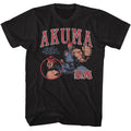 Black Street Fighter t-shirt featuring a Street Fighter Street Fighter Akuma Varsity design