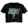 Street Fighter Ladies Crop Top - Street Fighter Chun Li Warped Text
