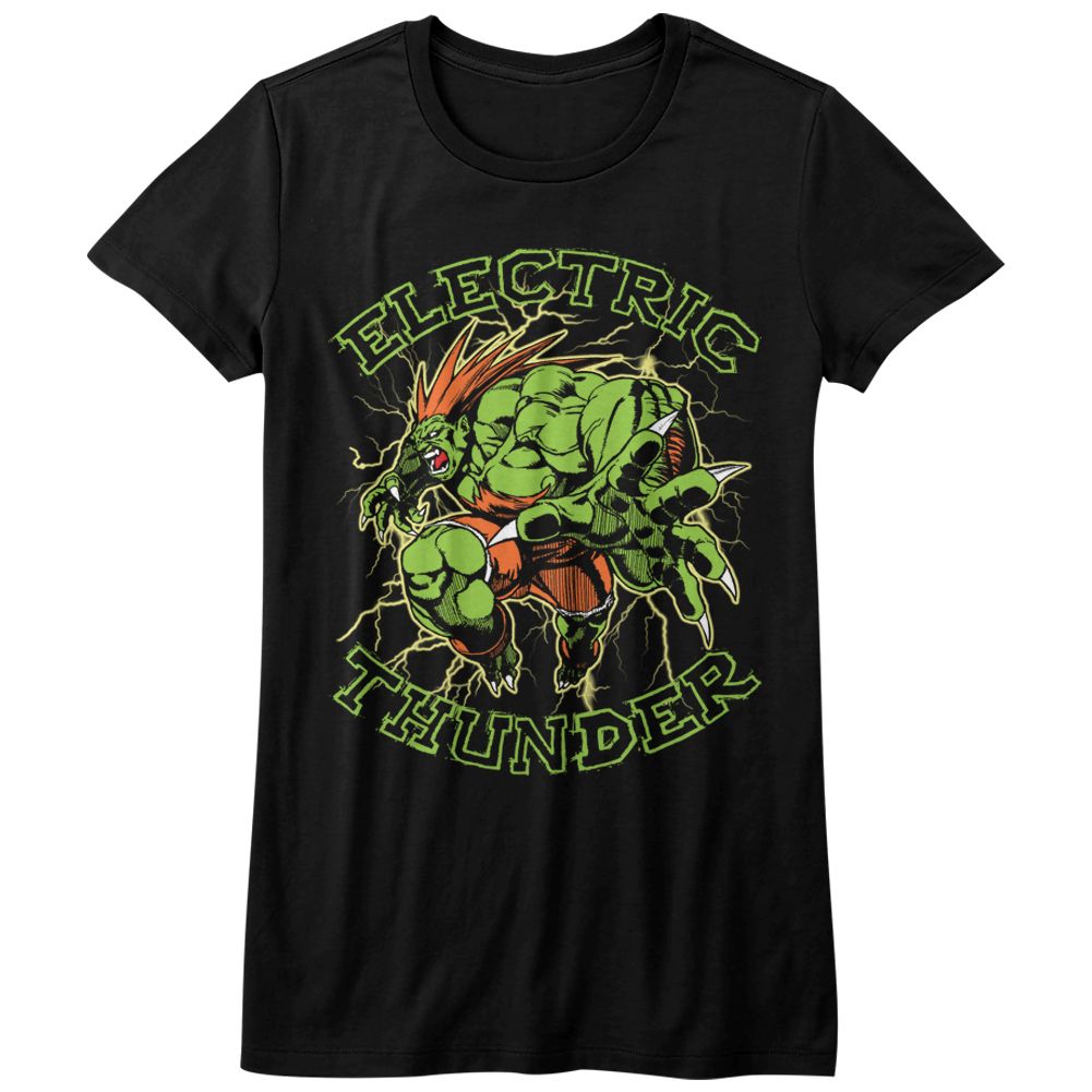 Street Fighter Ladies T-Shirt - Electric Thunder