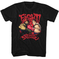Black Street Fighter t-shirt featuring a Street Fighter Fight design