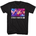 Black Street Fighter t-shirt featuring a Street Fighter Street Fighter Luke and Jamie design
