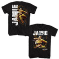 Black Street Fighter t-shirt featuring a Street Fighter Street Fighter Jamie Character design