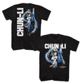 Black Street Fighter t-shirt featuring a Street Fighter Street Fighter Chun Li Character design