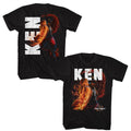 Black Street Fighter t-shirt featuring a Street Fighter Street Fighter Ken Character design