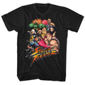 Black Street Fighter t-shirt featuring a Street Fighter Stftr design