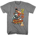 Graphite Heather Street Fighter t-shirt featuring a Street Fighter Street Fighter Ryu Pose Street Fighter 5 design