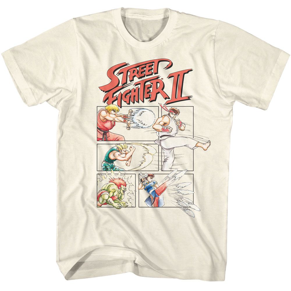 Natural Street Fighter t-shirt featuring a Street Fighter Street Fighter 2 Comic design