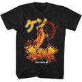 Black Street Fighter t-shirt featuring a Street Fighter Street Fighter Ken Graffiti design