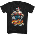 Black Street Fighter t-shirt featuring a Street Fighter Fistbump design