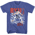 Royal Heather Street Fighter t-shirt featuring a Street Fighter Street Fighter Ryu design