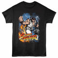 Black Street Fighter t-shirt featuring a Street Fighter Elemental Ryu design