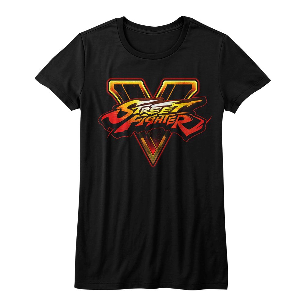 Street Fighter Ladies T-Shirt - Sfv Logo