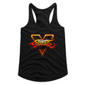 Street Fighter Ladies Racerback - Sfv Logo