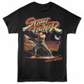 Black Street Fighter t-shirt featuring a World Warrior design