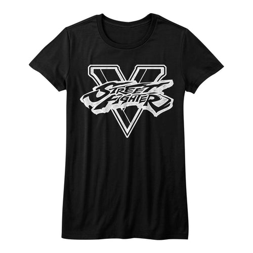 Street Fighter Ladies T-Shirt - Sfv Bw