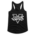 Street Fighter Ladies Racerback - Sfv Bw