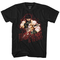 Black Street Fighter t-shirt featuring a Street Fighter Hot Ryu design