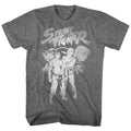 Graphite Heather Street Fighter t-shirt featuring a Street Fighter Sf Alpha 3 Ryu-Ken design