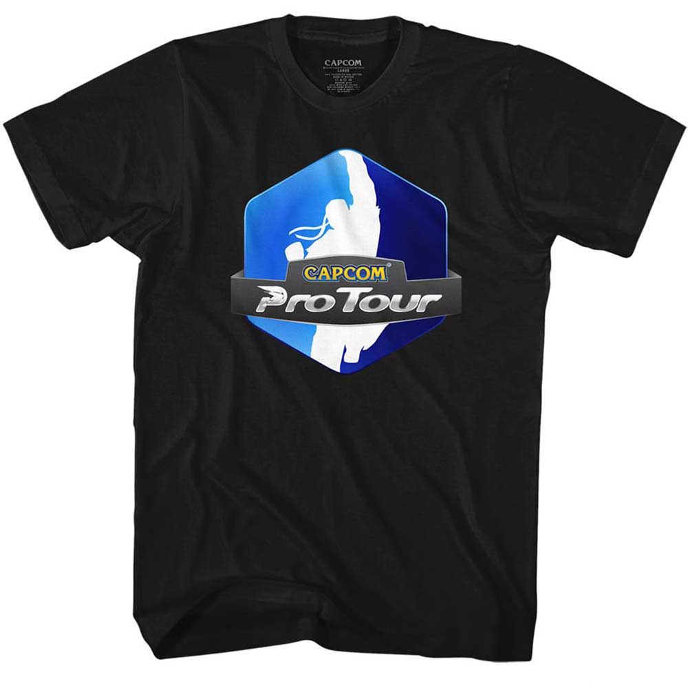 Black Street Fighter t-shirt featuring a Street Fighter Pro Tour design