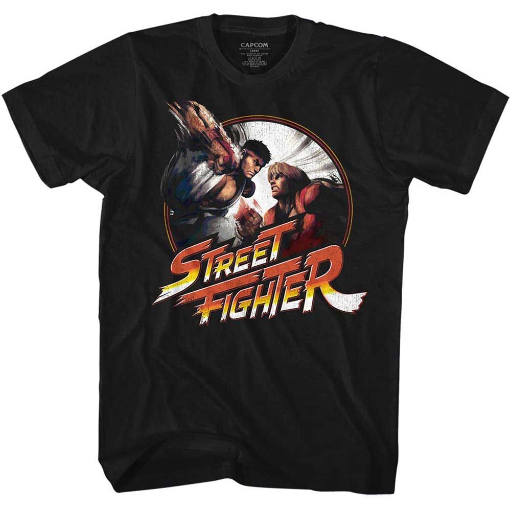 Black Street Fighter t-shirt featuring a Street Fighter Punchy design