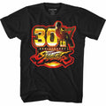 Black Street Fighter t-shirt featuring a Street Fighter Sf30 design