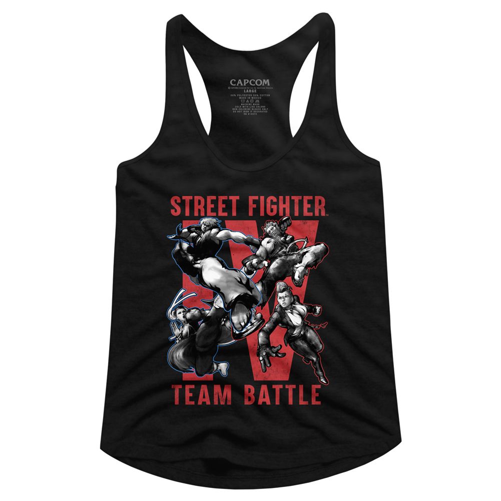 Street Fighter Ladies Racerback - Team Battle