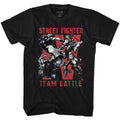 Black Street Fighter t-shirt featuring a Street Fighter Team Battle design